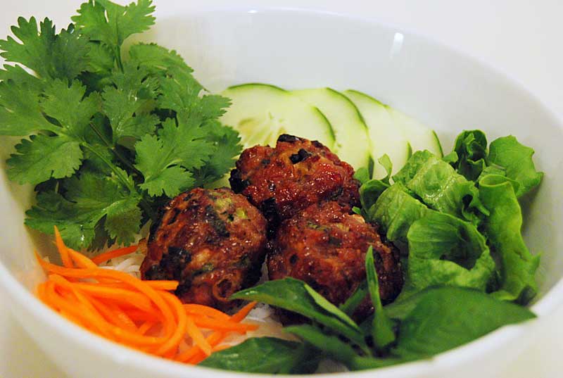Bun Thit Nuong - Grilled Marinated Pork Patties