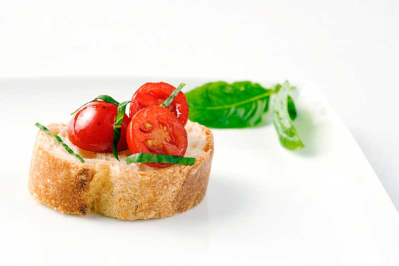 Tomato and Basil Crostini